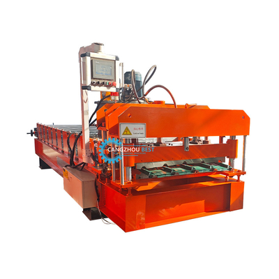Color Steel IBR Roof Sheet / Tile Single Layer Roofing Sheet Roll Forming Machine Mesin Membentuk