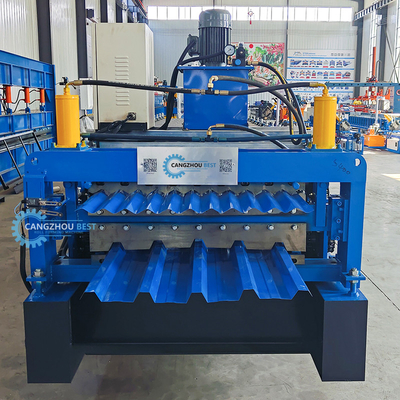 IBR 686 Corrugated 762 Steel Profile Double Layer Roofing Sheet Roll Forming Machine Mesin untuk membentuk lembaran atap