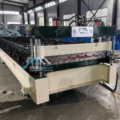 Material dingin Ketebalan 0,3-0,8mm Metal Roof Panel Mesin Efisien Membuat
