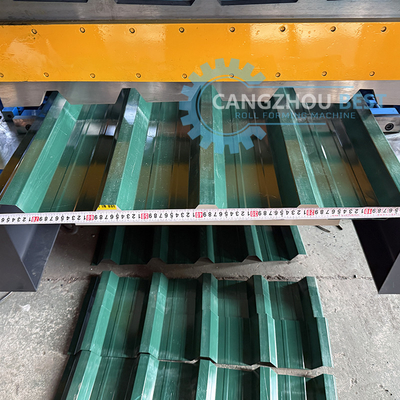 Mesin Membentuk Roofing Sheet Roll Profile Trapezodial Steel yang tahan lama