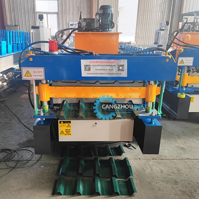 Mesin Membentuk Roofing Sheet Roll Profile Trapezodial Steel yang tahan lama