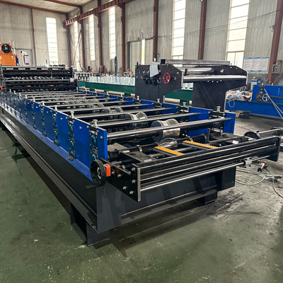 0.25-0.6mm Ketebalan Tiga Lapisan Roll Forming Mesin 5.5Kw Daya Motor Utama