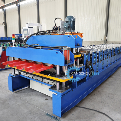 Mesin Membentuk Roll Lembar Ganda 8-12m/Min Kecepatan Cepat