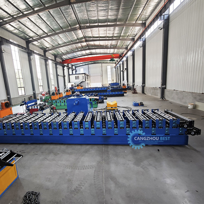 Mesin Membentuk Roll Lembar Ganda 8-12m/Min Kecepatan Cepat