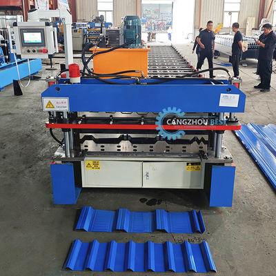 Dua Profil Dalam Satu Mesin Membentuk Roll Untuk PPGI Bahan baku Dan Kecepatan Produksi Cepat