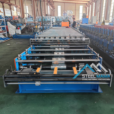 Mesin Lembar Atap Lembar Ganda yang Dapat Dikustomisasi dengan Delta PLC dan Roller Baja 45 Berkualitas Tinggi