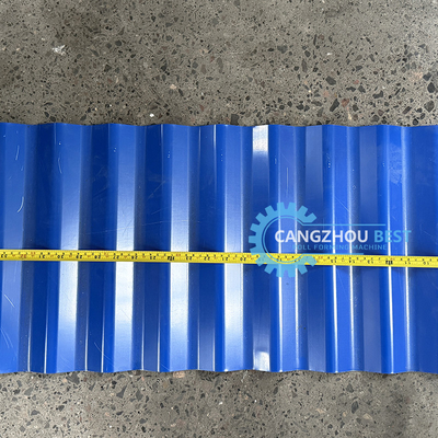 0.6mm Roof Sheet Roll Forming Machine oleh Delta PLC Untuk Proyek Besar