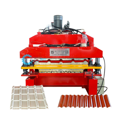 PPGI Double Layer Roll Forming Machine Inverter Delta Otomatis