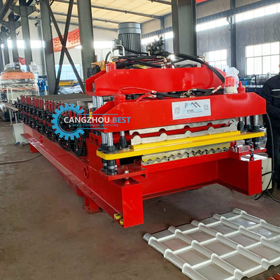 PPGI Double Layer Roll Forming Machine Inverter Delta Otomatis