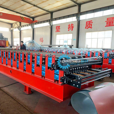 PPGI Double Layer Roll Forming Machine Inverter Delta Otomatis