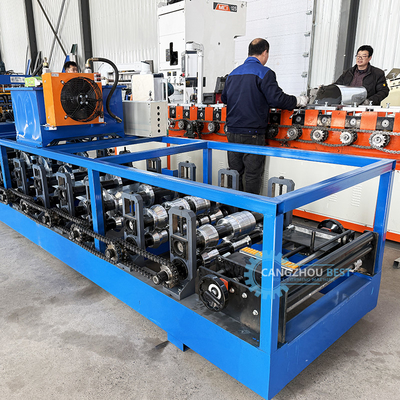 Customzied Portable Kr18 Standing Seam Roof Sheet Roll Forming Machine Dengan Auto Seamer