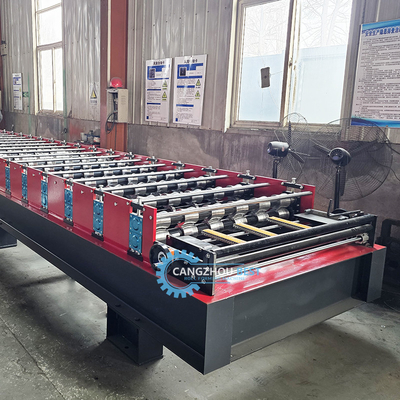 Otomatis Memotong Hidraulik Tipe Color Steel IBR Roofing Sheet Roll Forming Machine