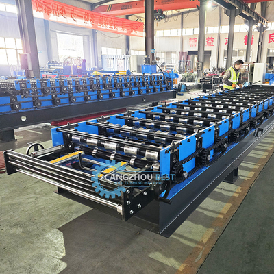 Afrika Selatan Single Layer 686 IBR High Rib Roof Profile Roll Forming Machine