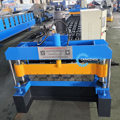 Color Steel High Rib Steel Profile IBR Trapezoidal Roof Sheet Roll Forming Machine (Mesin Membentuk Lembar Atap Trapezoidal)