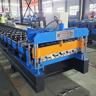 Color Steel High Rib Steel Profile IBR Trapezoidal Roof Sheet Roll Forming Machine (Mesin Membentuk Lembar Atap Trapezoidal)