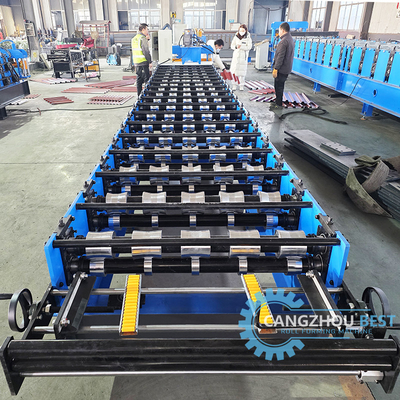 Color Steel High Rib Steel Profile IBR Trapezoidal Roof Sheet Roll Forming Machine (Mesin Membentuk Lembar Atap Trapezoidal)