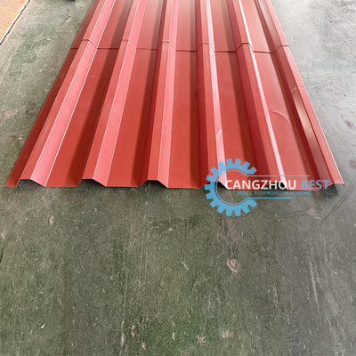 IBR Roofing Sheet Roll Forming Machine Hydraulic Cutting untuk profil baja