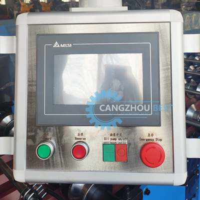 IBR Roofing Sheet Roll Forming Machine Hydraulic Cutting untuk profil baja