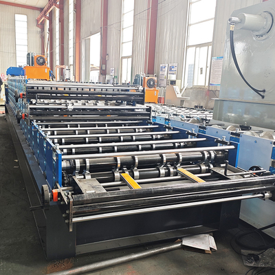 Color Steel Profile Roof Sheet Roll Forming Machine Tiga Layer Triple Designs