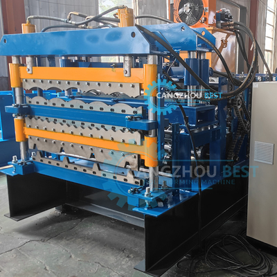 Chili Popular Zee Tile Corrgued Tr4 Tiga Lapisan Atap Lembar Roll Forming Mesin