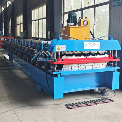 PPGI Bahan baku Mesin Membentuk Roll Layer Ganda Dengan 3Kw Daya Motor Utama Delta Inverter