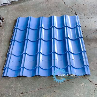 Color Steel PLC Control Tiga Fungsi Triple Layer Rooing Sheets Profil Roll Forming Machine