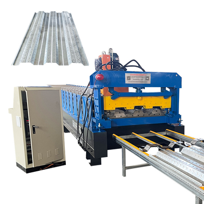 Mesin Pembentuk Gulungan Lembaran Decking Kontrol PLC Ketebalan Material 1.2mm