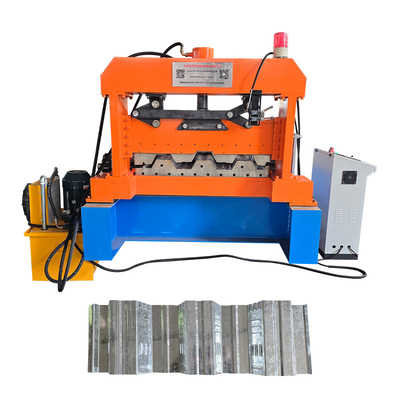 PLC Control System Heavy Duty Cold Roll Forming Machine Untuk Mexico Decking Plat Baja