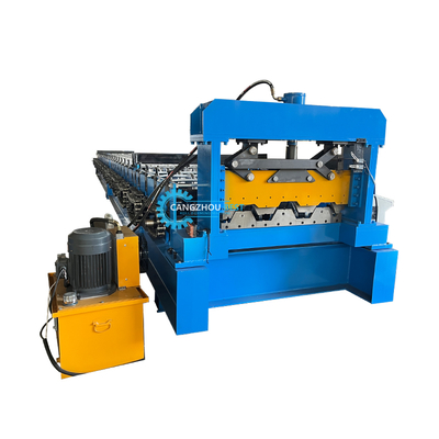 Mesin Membentuk Roll Deck 1250mm PLC Control 22kw