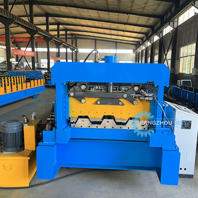 Mesin Membentuk Roll Deck 1250mm PLC Control 22kw