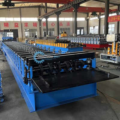Mesin Membentuk Roll Deck 1250mm PLC Control 22kw