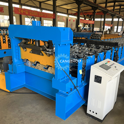 Mesin Membentuk Roll Deck 1250mm PLC Control 22kw