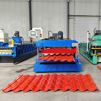Mesin Pembentuk Roll Genteng Otomatis dengan Kontrol PLC 3KW