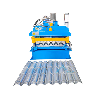 Mesin Pembentuk Roll Genteng Otomatis dengan Kontrol PLC 3KW