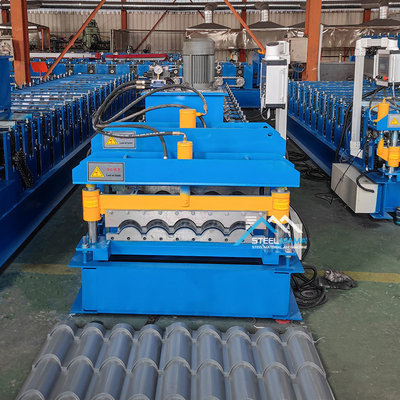 Mesin Pembentuk Roll Genteng Otomatis dengan Kontrol PLC 3KW