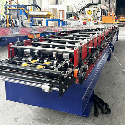 Mesin Pembentuk Gulungan Lembaran Logam Self Lock Baja Warna Kontrol PLC