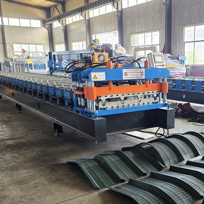 Mesin Penggunting Lembar Roofing Tr4 untuk dijual dengan crimping bersama