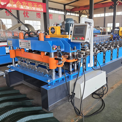 Mesin Penggunting Lembar Roofing Tr4 untuk dijual dengan crimping bersama