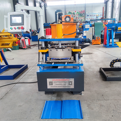 Color Steel Double Self Lock Steel Metal Profile Roof Sheet Roll Forming Machine Mesin untuk membentuk lembaran atap