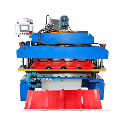 China Double-Layer Roofing Tile Forming Machine, Metal Forming Machine, IBR Roofing Panel Roller Forming Machine