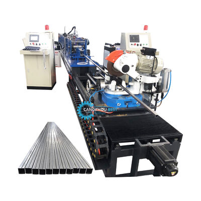 Mesin Pembentuk Gulungan Pengelasan Laser Profil Baja Ukuran Kecil 20x20mm untuk Pembuatan Tabung Persegi