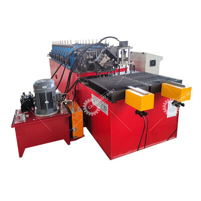 Galvanized Steel Double Line C U Profile Drywall Stud Roll Forming Machine Mesin untuk membentuk gulung