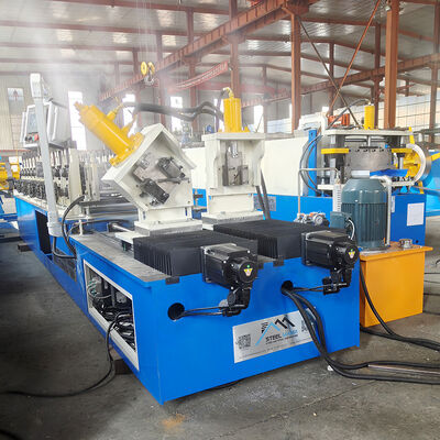 Profil Poular Meksiko Mesin Roll Forming &amp; Track Double Line Berkecepatan Tinggi