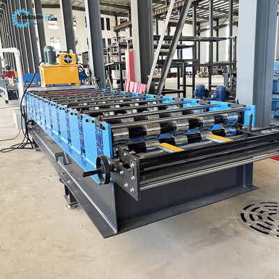 Zambia Mesin Roll Forming Lembaran Atap Profil Baja IT4 840 Populer