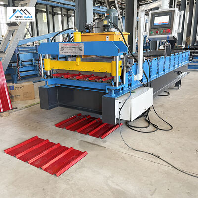 Zambia Mesin Roll Forming Lembaran Atap Profil Baja IT4 840 Populer
