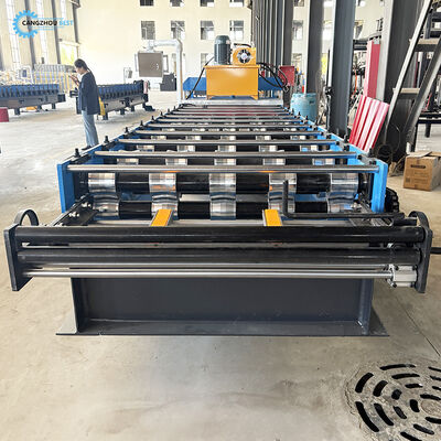 Zambia Mesin Roll Forming Lembaran Atap Profil Baja IT4 840 Populer