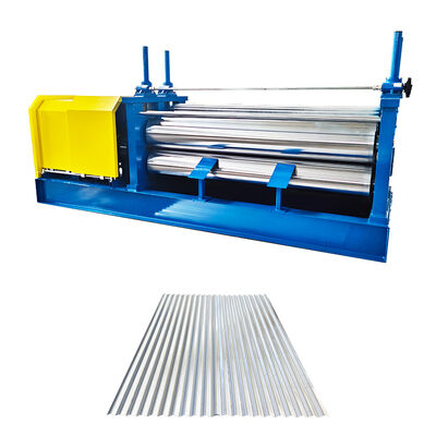 0.12-0.3mm bahan tipis Drum Roofing Sheet Roll Forming Machine dengan sistem kontrol PLC dan 45 # rol baja