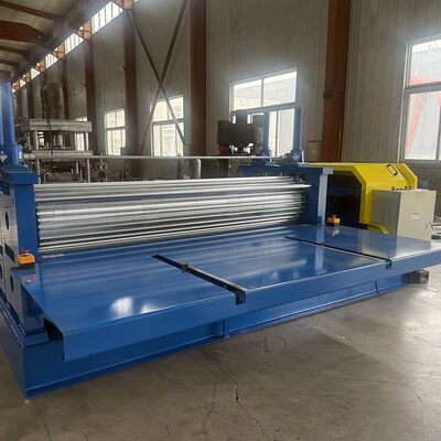 0.12-0.3mm bahan tipis Drum Roofing Sheet Roll Forming Machine dengan sistem kontrol PLC dan 45 # rol baja