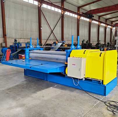 0.12-0.3mm bahan tipis Drum Roofing Sheet Roll Forming Machine dengan sistem kontrol PLC dan 45 # rol baja