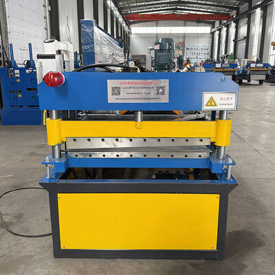 Galvanized Steel Thin Material 0.12mm Barrel Roofing Sheet Roll Forming Machine